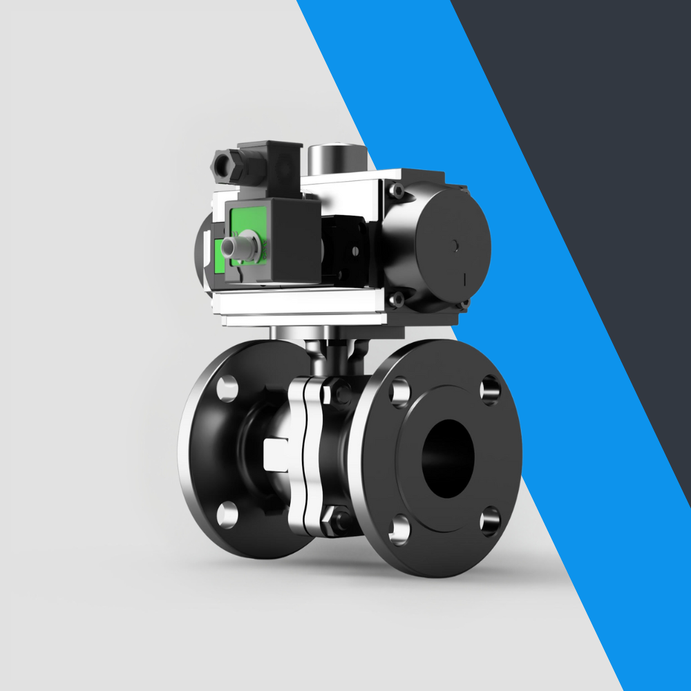 V-Tork Actuated Flanged PN16 Ball Valves (Safe Area Solenoid)