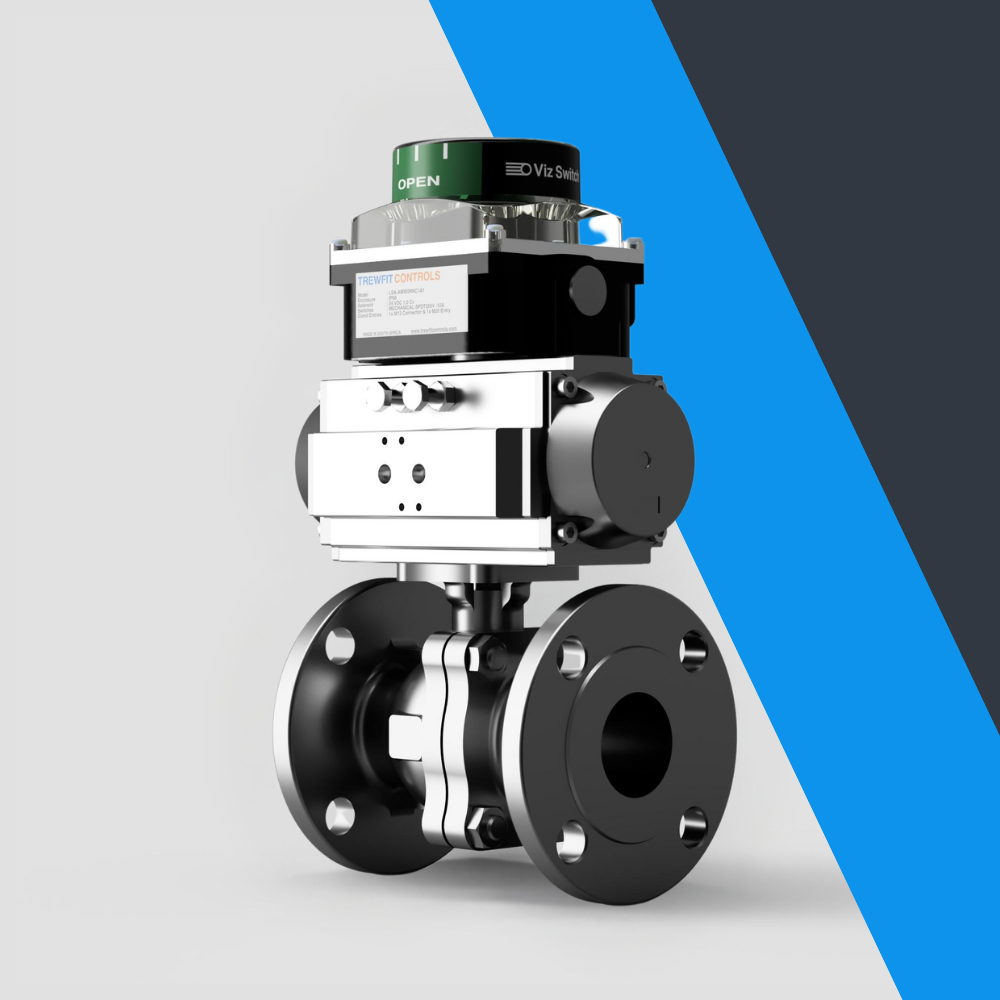 V-Tork Actuated Flanged PN40 Ball Valves (Safe Area Switchbox)