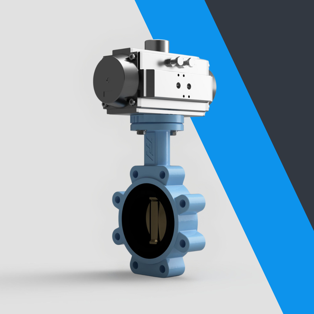 V-Tork Actuated TTV Lugged Bronze Disc Butterfly Valves