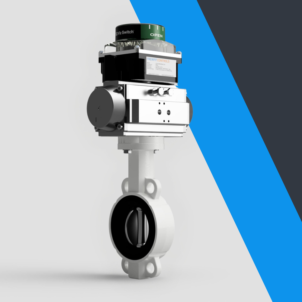 V-Tork Actuated TTV Carbon Steel Wafer Butterfly Valves (Safe Area Switchbox)