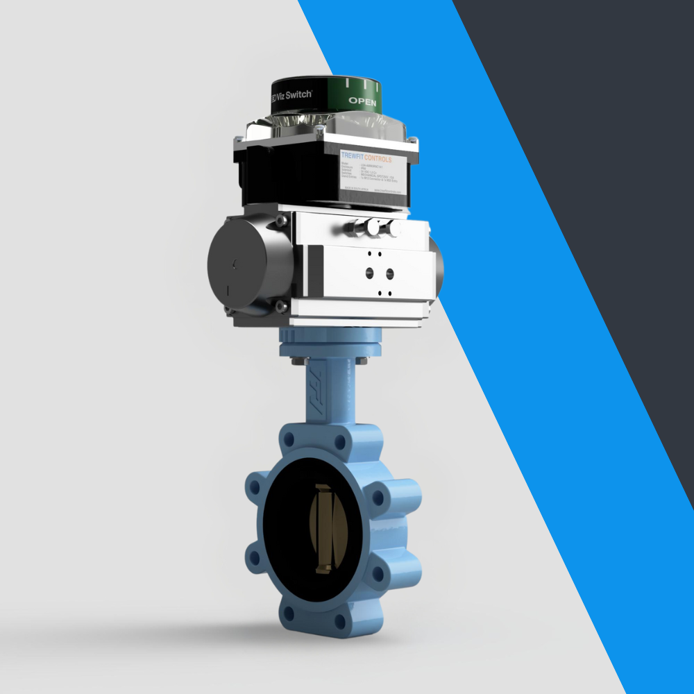 V-Tork Actuated TTV Lugged Bronze Disc Butterfly Valves (Safe Area Switchbox)