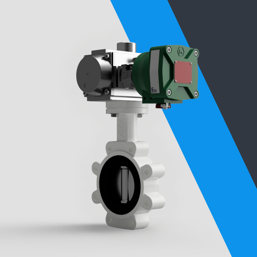 V-Tork Actuated TTV Lugged Carbon Steel Butterfly Valves (ATEX Area Solenoid)