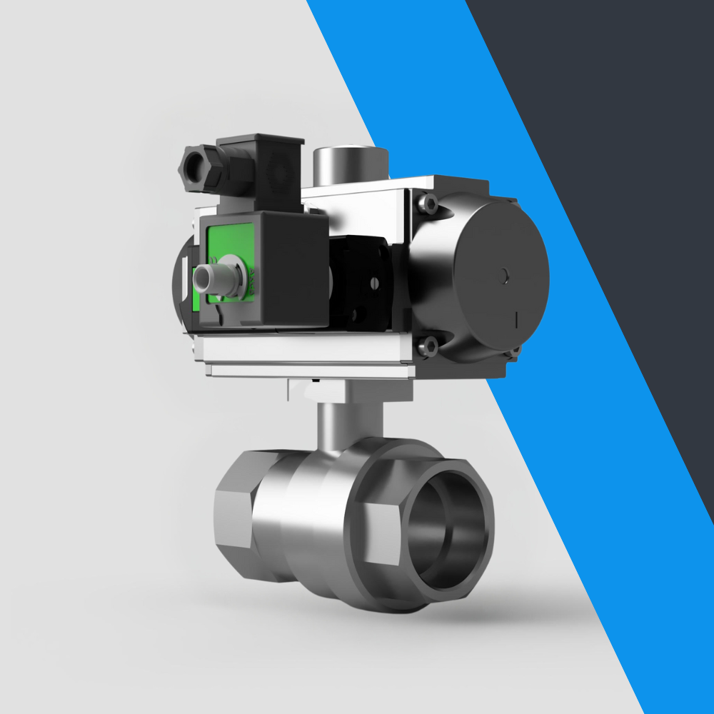 V-Tork Actuated 2 Piece BSP Ball Valves (Safe Area Solenoid)