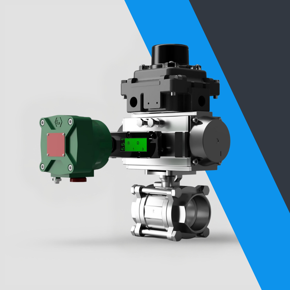 V-Tork Actuated 3 Piece BSP Ball Valves (ATEX Area Accessories)