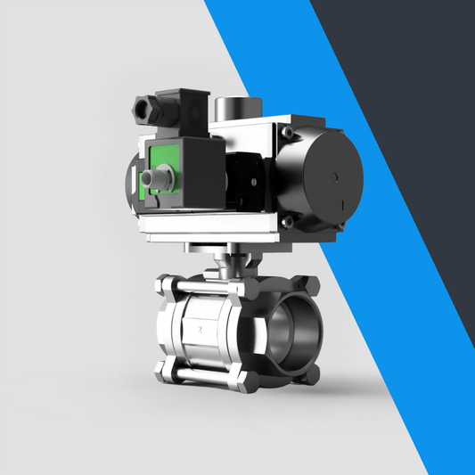 V-Tork Actuated 3 Piece BSP Ball Valves (Safe Area Solenoid)