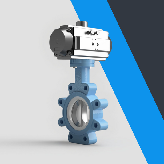 V-Tork Actuated TTV Lugged PTFE Seat Butterfly Valves