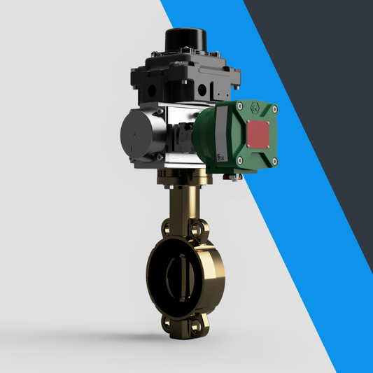 V-Tork Actuated TTV Aluminium Bronze Wafer Butterfly Valves (ATEX Area Accessories)