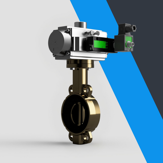 V-Tork Actuated TTV Aluminium Bronze Wafer Butterfly Valves (Safe Area Solenoid)