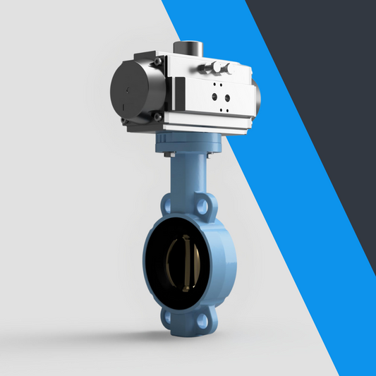 V-Tork Actuated TTV Bronze Disc Wafer Ductile Iron Butterfly Valves