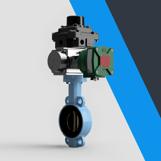 V-Tork Actuated TTV Bronze Disc Wafer Ductile Iron Butterfly Valves (ATEX Area Accessories)