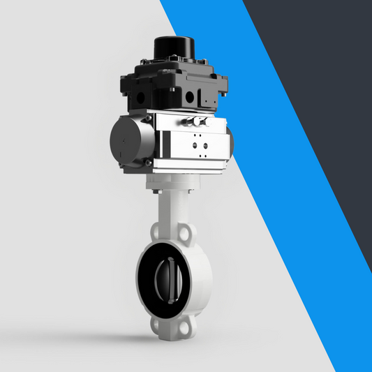 V-Tork Actuated TTV Carbon Steel Wafer Butterfly Valves (ATEX Area Switchbox)