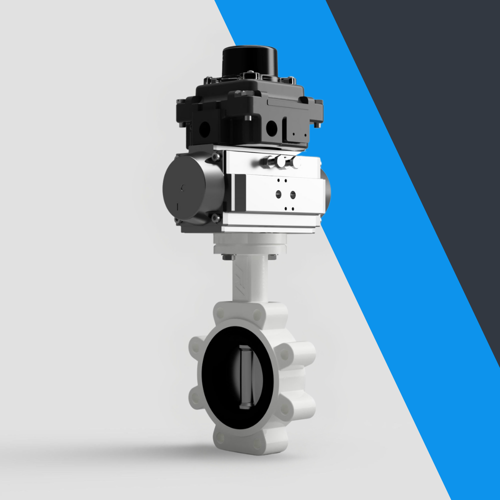 V-Tork Actuated TTV Lugged Carbon Steel Butterfly Valves (ATEX Area Switchbox)