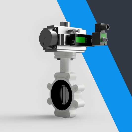 V-Tork Actuated TTV Lugged Carbon Steel Butterfly Valves (Safe Area Solenoid)