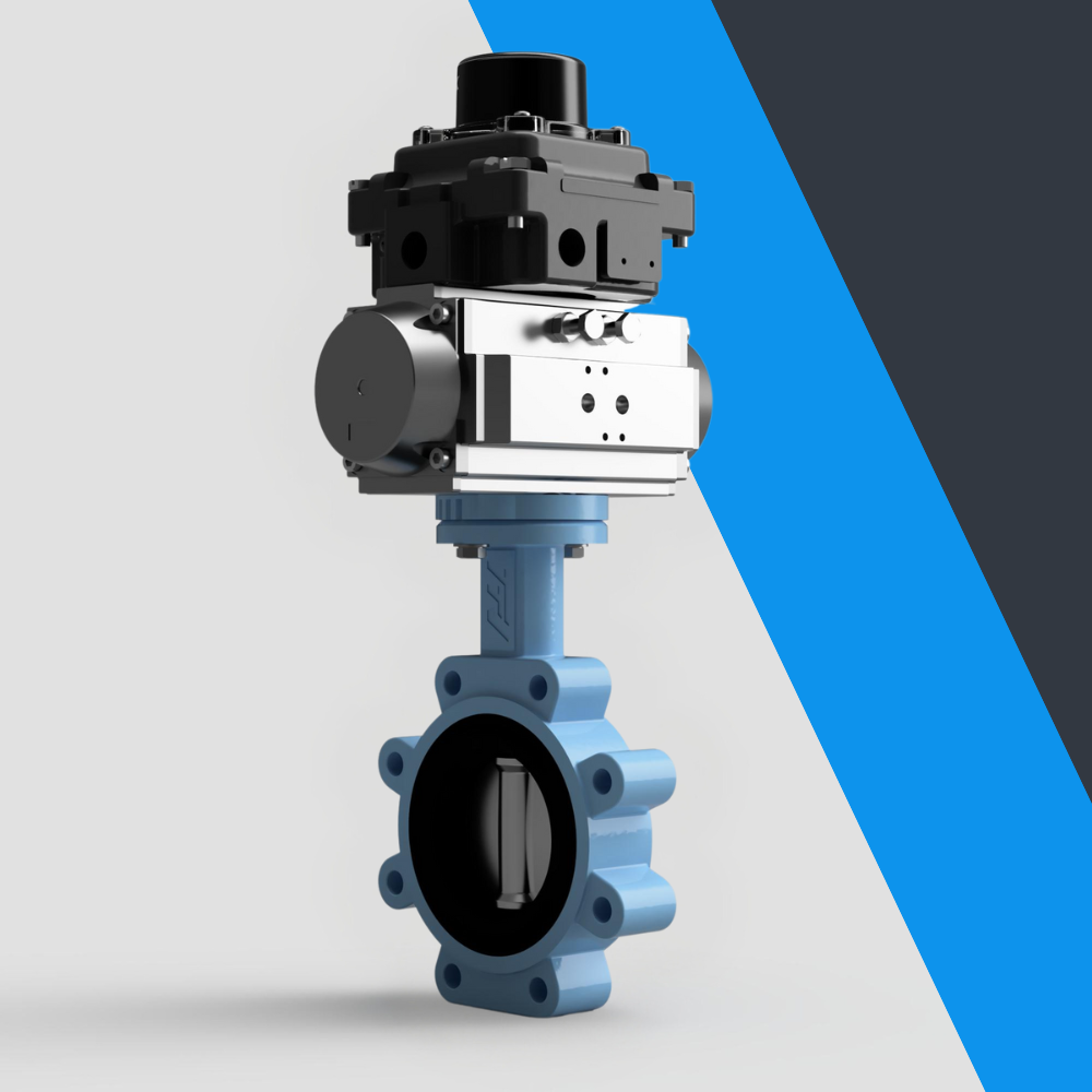 V-Tork Actuated TTV Lugged Ductile Iron Butterfly Valves (ATEX Area Switchbox)