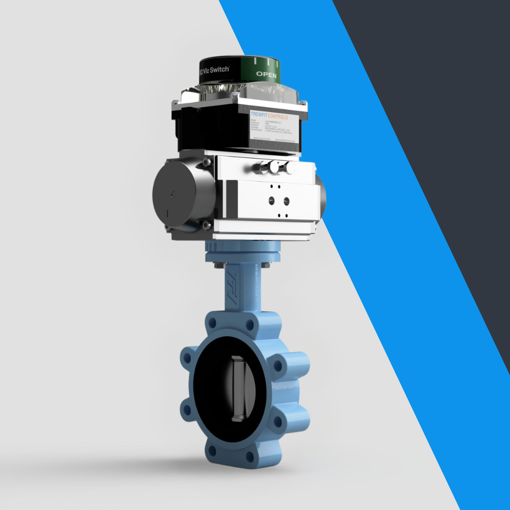 V-Tork Actuated TTV Lugged Ductile Iron Butterfly Valves (Safe Area Switchbox)