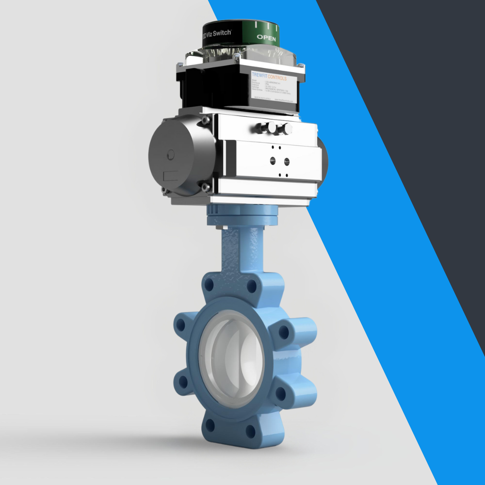 V-Tork Actuated TTV Lugged PTFE Lined Butterfly Valves (Safe Area Switchbox)