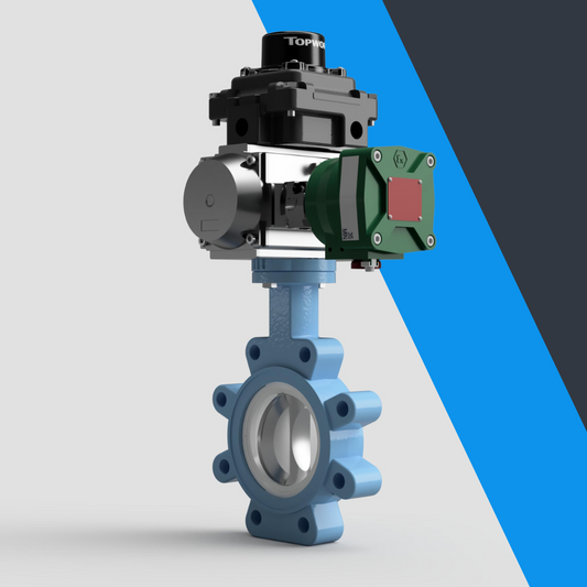 V-Tork Actuated TTV Lugged PTFE Seat Butterfly Valves (ATEX Area Accessories)