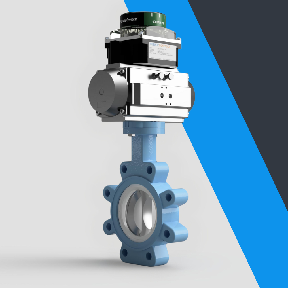 V-Tork Actuated TTV Lugged PTFE Seat Butterfly Valves (ATEX Area Switchbox)