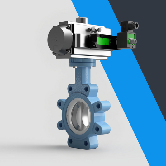 V-Tork Actuated TTV Lugged PTFE Seat Butterfly Valves (Safe Area Solenoid)