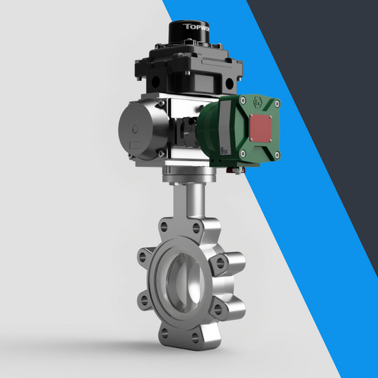 V-Tork Actuated TTV Lugged PTFE Seat Stainless Steel Butterfly Valves (ATEX Area Accessories)