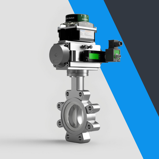 V-Tork Actuated TTV Lugged PTFE Seat Stainless Steel Butterfly Valves (Safe Area Accessories)