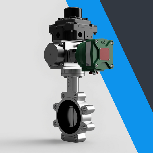 V-Tork Actuated TTV Lugged Stainless Steel Butterfly Valves (ATEX Area Accessories)