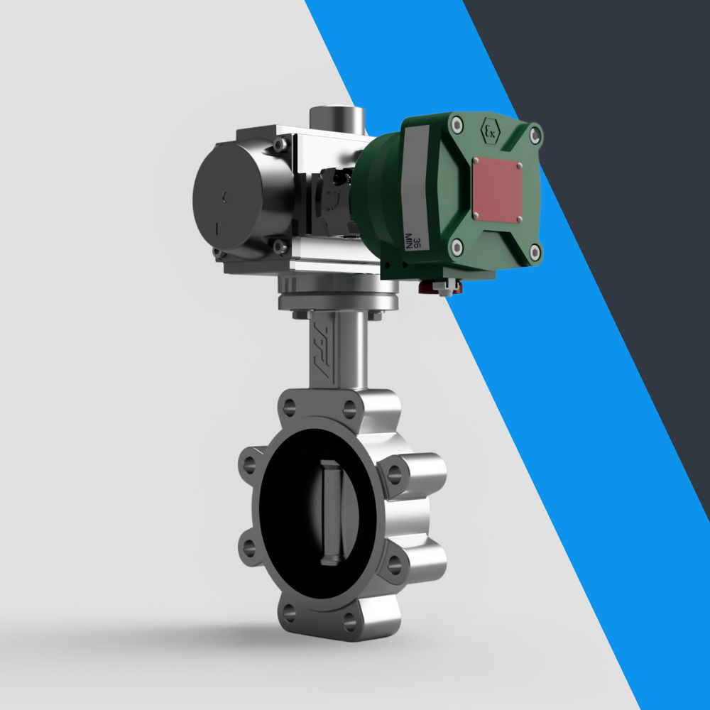 V-Tork Actuated TTV Lugged Stainless Steel Butterfly Valves (ATEX Area Solenoid)