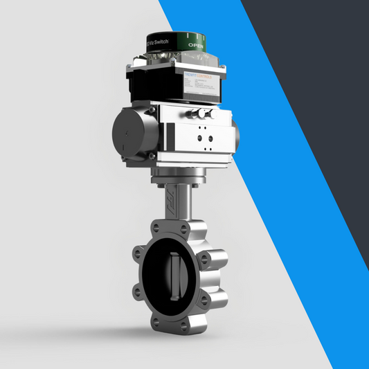 V-Tork Actuated TTV Lugged Stainless Steel Butterfly Valves (Safe Area Switchbox)