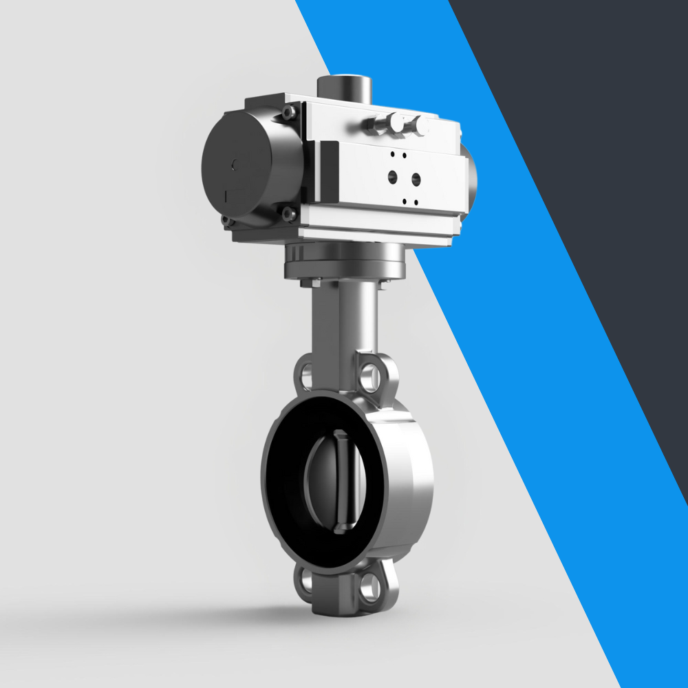 V-Tork Actuated TTV Stainless Steel Wafer Butterfly Valves