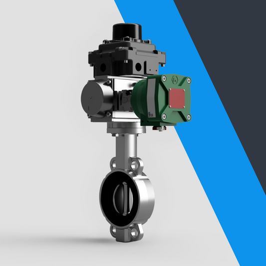 V-Tork Actuated TTV Stainless Steel Wafer Butterfly Valves (ATEX Area Accessories)