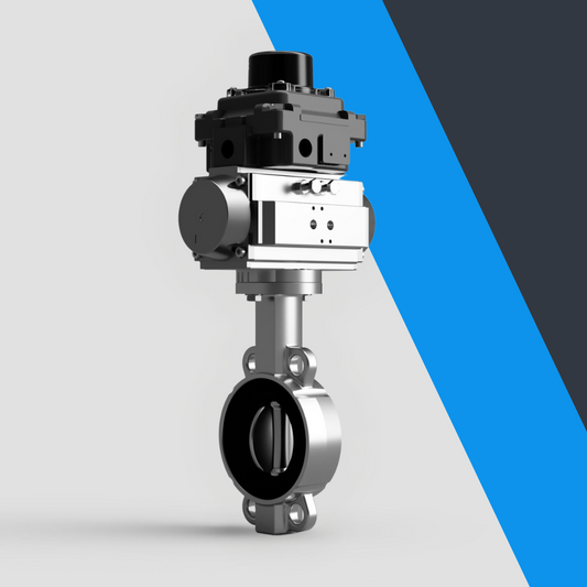 V-Tork Actuated TTV Stainless Steel Wafer Butterfly Valves (ATEX Area Switchbox)