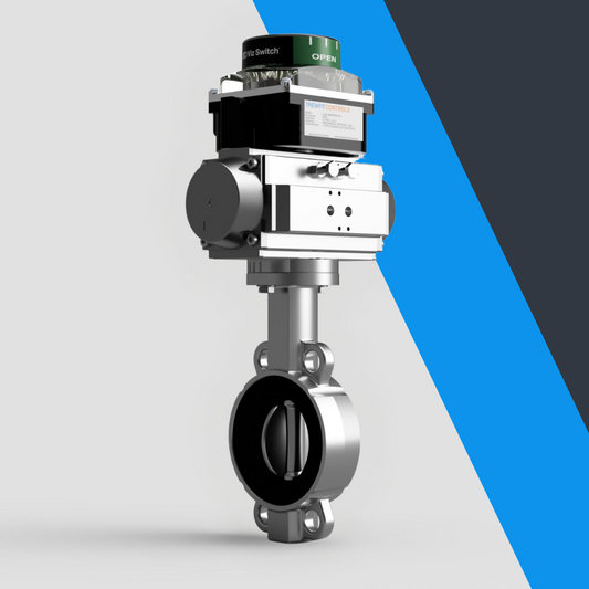 V-Tork Actuated TTV Stainless Steel Wafer Butterfly Valves (Safe Area Switchbox)