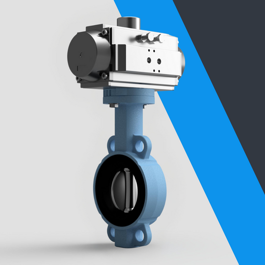 V-Tork Actuated TTV Wafer Ductile Iron Butterfly Valves