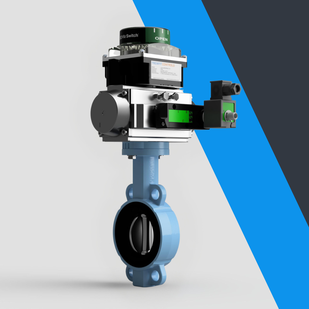 V-Tork Actuated TTV Wafer Ductile Iron Butterfly Valves (Safe Area Accessories)