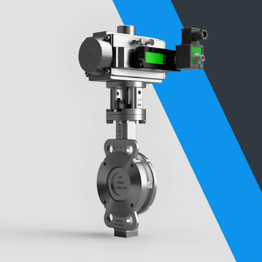 V-Tork Actuated TTV Wafer High Performance Butterfly Valves (Safe Area Solenoid)