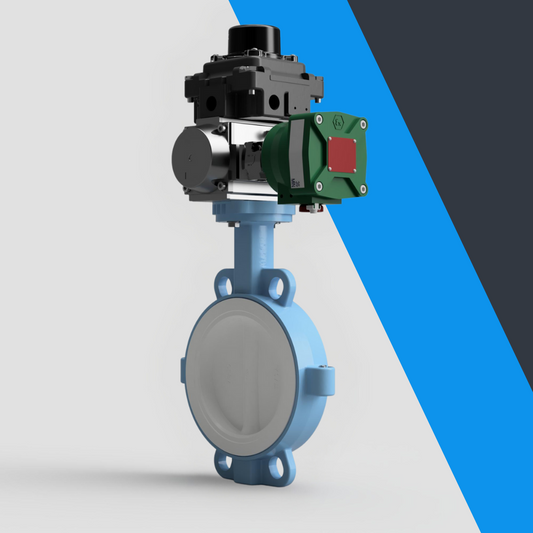 V-Tork Actuated TTV Wafer PTFE Lined Butterfly Valves (ATEX Area Accessories)