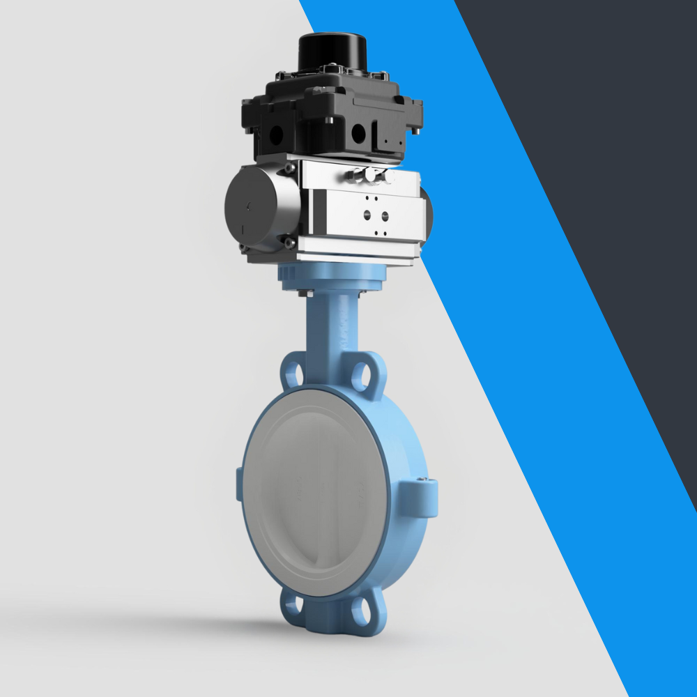 V-Tork Actuated TTV Wafer PTFE Lined Butterfly Valves (ATEX Area Switchbox)