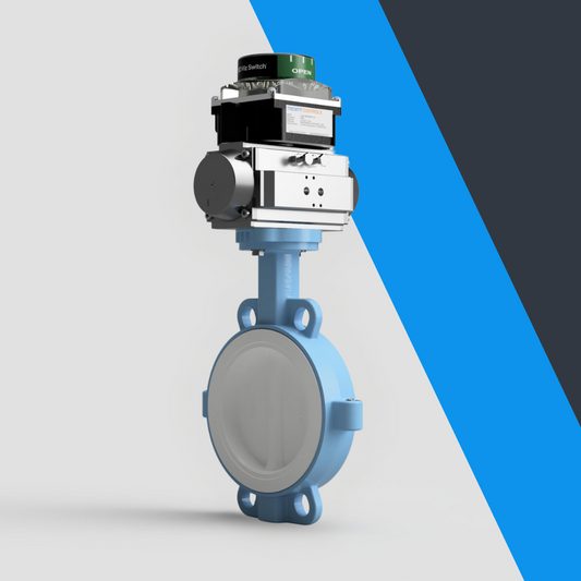 V-Tork Actuated TTV Wafer PTFE Lined Butterfly Valves (Safe Area Switchbox)