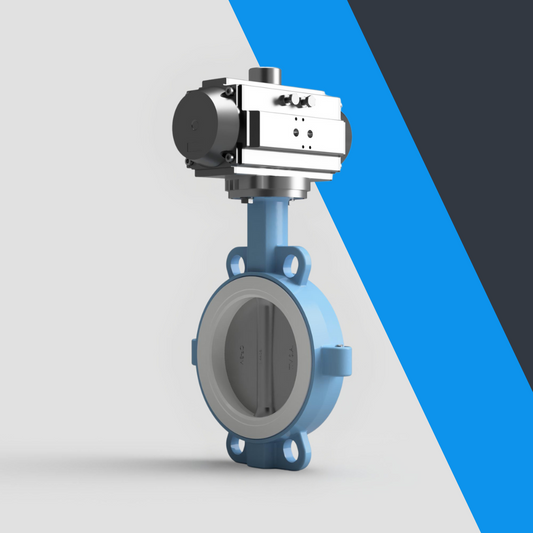 V-Tork Actuated TTV Wafer PTFE Seat Butterfly Valves