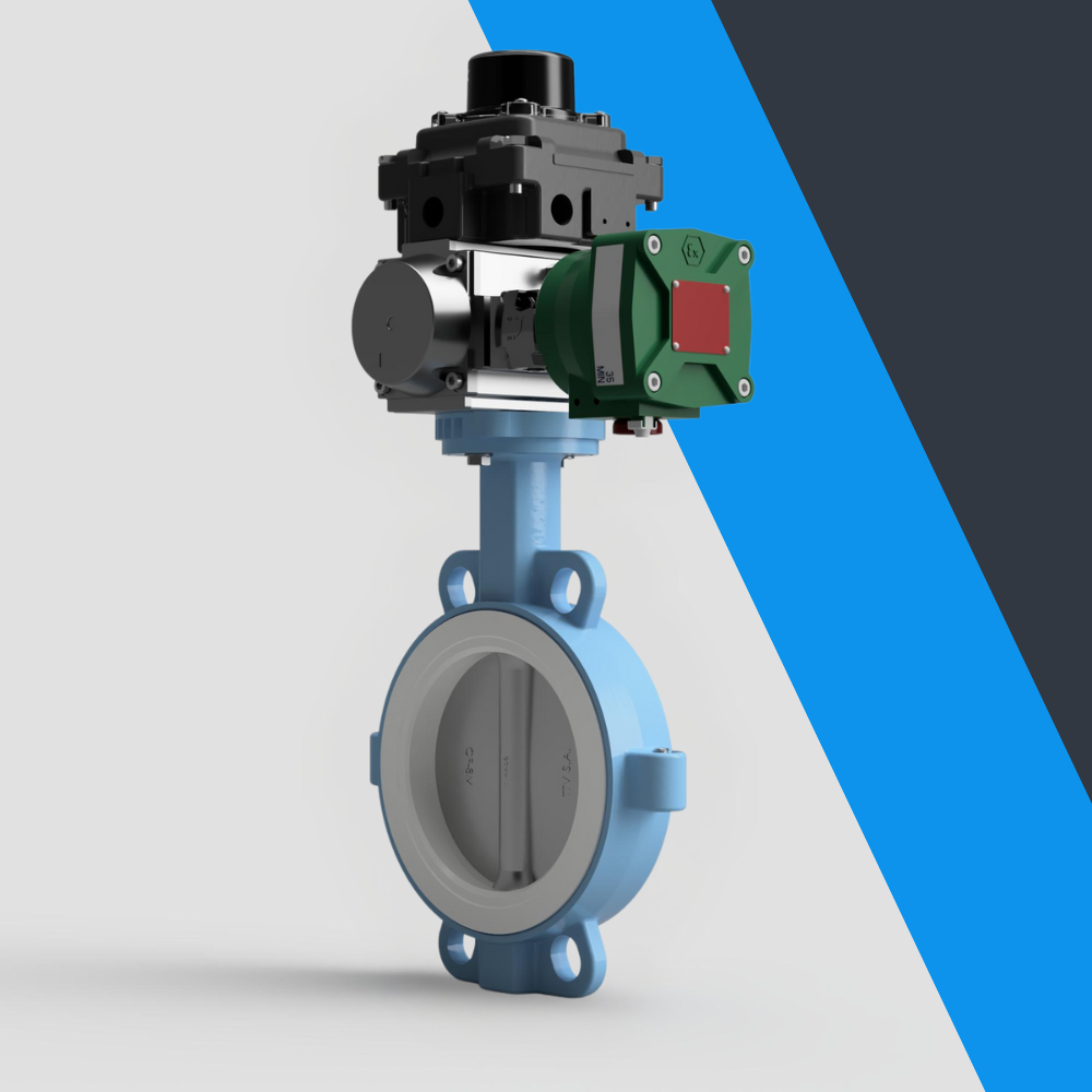 V-Tork Actuated TTV Wafer PTFE Seat Butterfly Valves (ATEX Area Accessories)