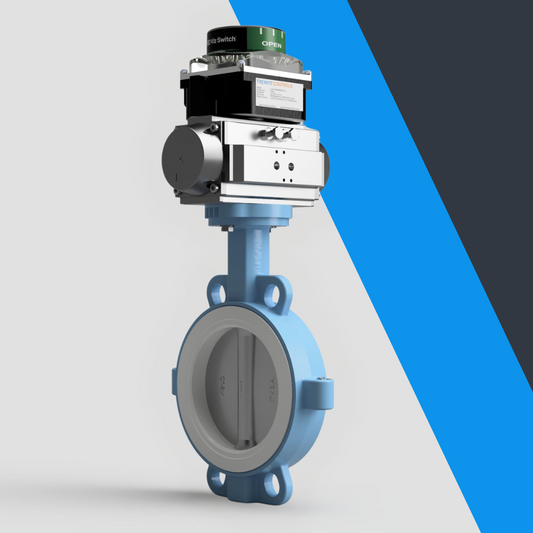 V-Tork Actuated TTV Wafer PTFE Seat Butterfly Valves (Safe Area Switchbox)