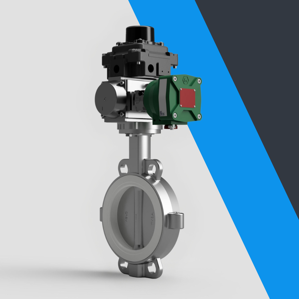 V-Tork Actuated TTV Wafer PTFE Seat Stainless Steel Butterfly Valves (ATEX Area Accessories)